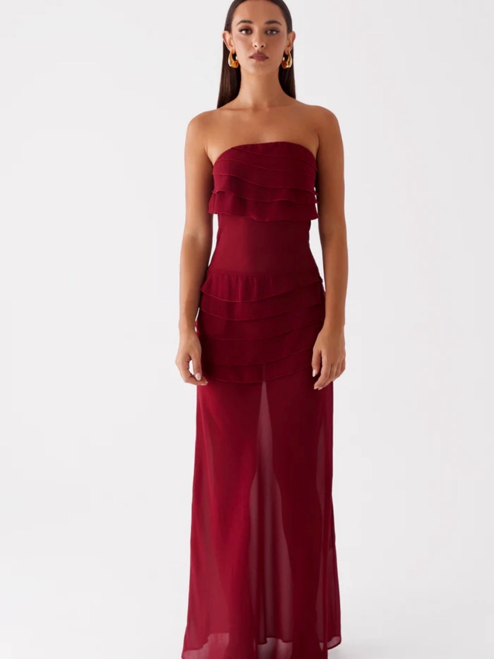 Peppermayo Maxi Strapless Dress